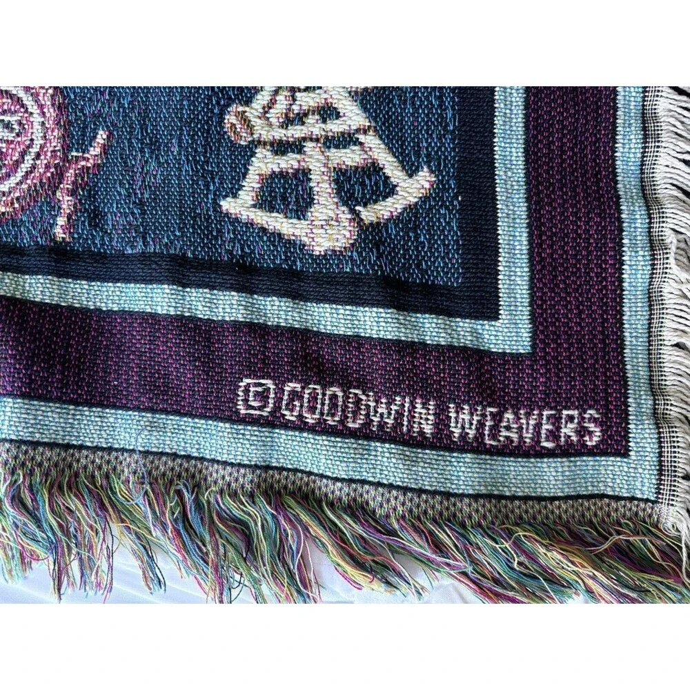 Goodwin Weavers Nautical Lighthouse Throw Blanket
